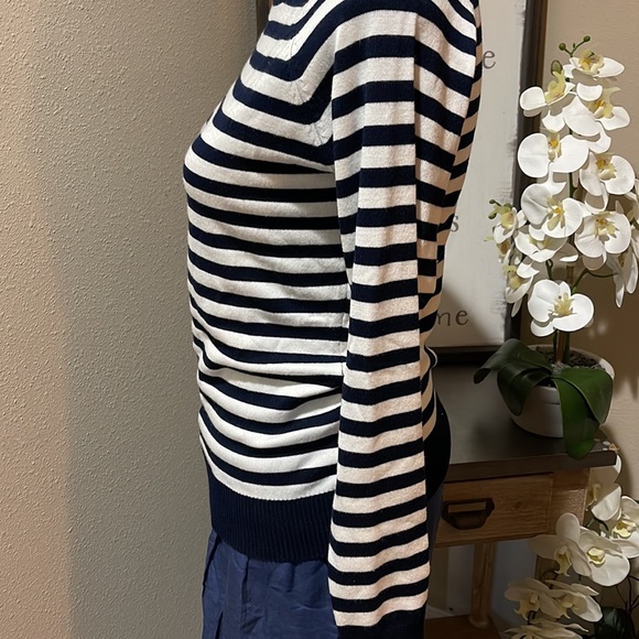 Navy and White Favorite Striped Sweater - Picture 6 of 6
